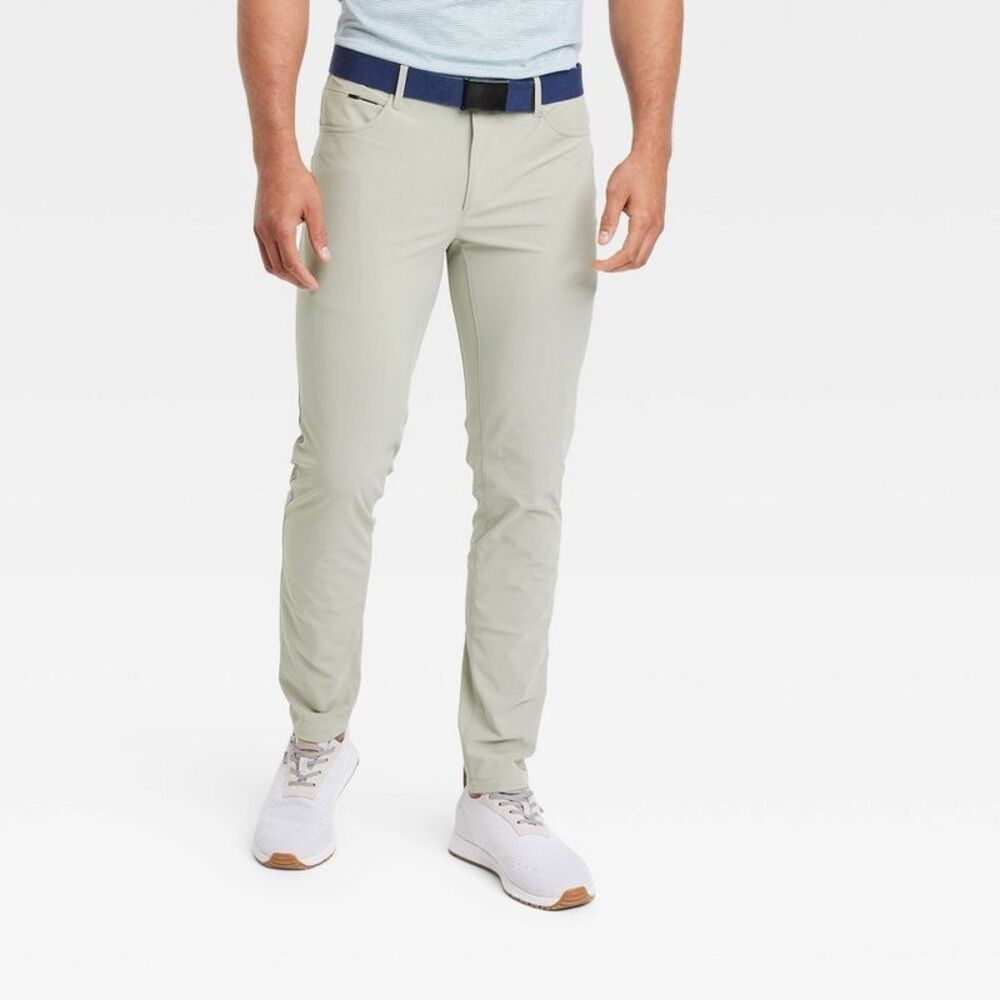 Open Box - All in Motion - Men's Golf Slim Pants - All In Motion L Green